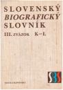 Slovenský biografický slovník III. zväzok, K-L