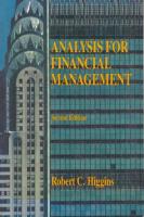 Analysis for Financial Management