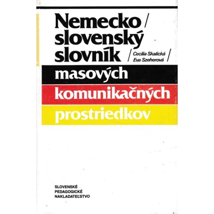 nemecko slovensky slovnik masovych komunikacnych prostriedkov skalicka