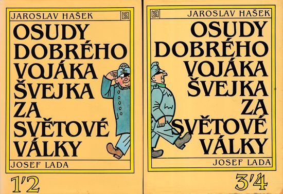 26577 Osudy dobrého vojáka Švejka za světové války 1/2 + 3/4. díl (s barevnými obrázky Josefa Lady) – Obrázok 1