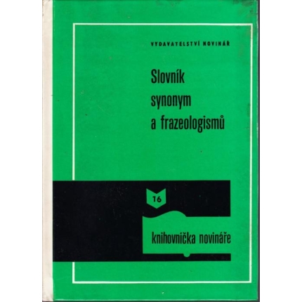 Slovník synonym a frazeologismu