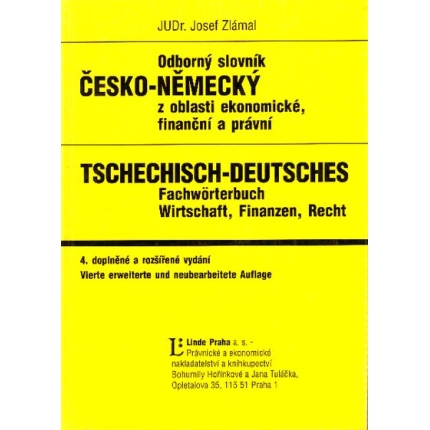 Odborný slovník česko - německý / německo - český z oblasti ekonomické, finanční a právní