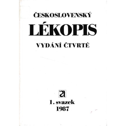 ceskoslovensky lekopis 1. svazek avicenum 1987