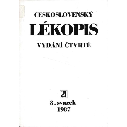 ceskoslovensky lekopis 3. svazek avicenum 1987