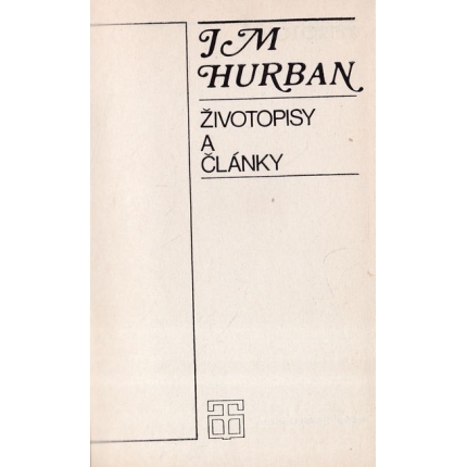zivotopisy a clanky j.m. hurban