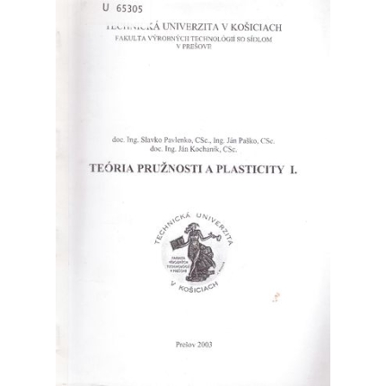 teoria pruznosti a plasticity 1 pavlenko
