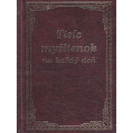 tisic myslienok na kazdy den vendrinsky